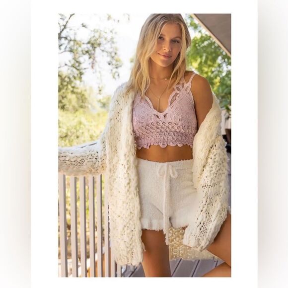 𝅺CHUNKY Knit Open Front Cardigan in Off White - Picture 1 of 11